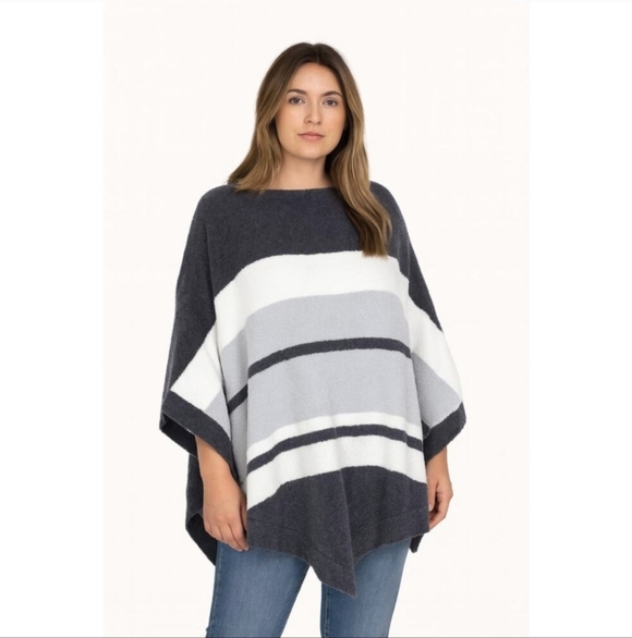 Barefoot Dreams Sweaters - Barefoot Dreams CozyChic Ultra Lite Ocean Breeze Blue Water Poncho
